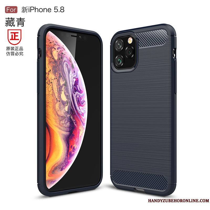 iPhone 11 Pro Max Coque Tout Compris Très Mince Simple Nouveau Marque De Tendance Étui Rouge