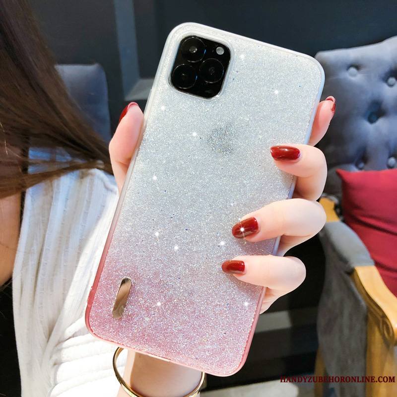 iPhone 11 Pro Max Créatif Dégradé Tout Compris Coque Tendance Strass Fluide Doux