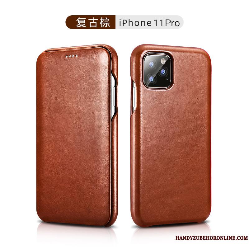 iPhone 11 Pro Max Cuir Tout Compris Nouveau Vintage Coque Qualité Luxe