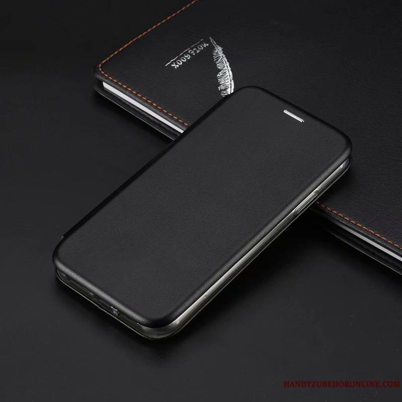 iPhone 11 Pro Max Housse Incassable Coque Téléphone Portable Simple Étui En Cuir Protection
