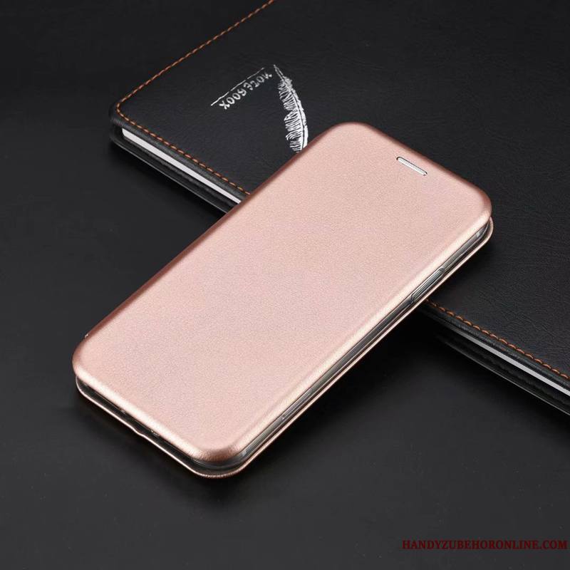 iPhone 11 Pro Max Housse Incassable Coque Téléphone Portable Simple Étui En Cuir Protection