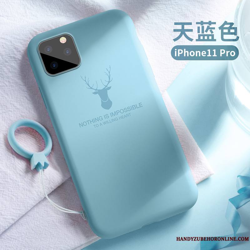 iPhone 11 Pro Max Incassable Protection Vert Étui Silicone Tout Compris Coque