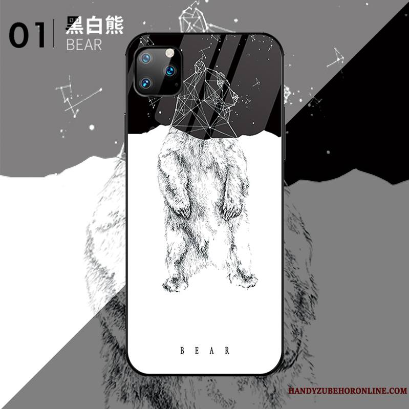 iPhone 11 Pro Max Nouveau Marque De Tendance Luxe Blanc Incassable Coque De Téléphone Très Mince