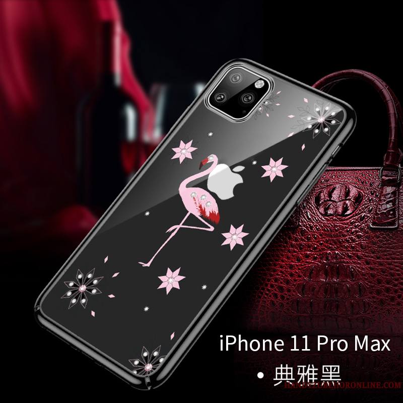 iPhone 11 Pro Max Placage Coque De Téléphone Étui Tout Compris Marque De Tendance Luxe Oiseau