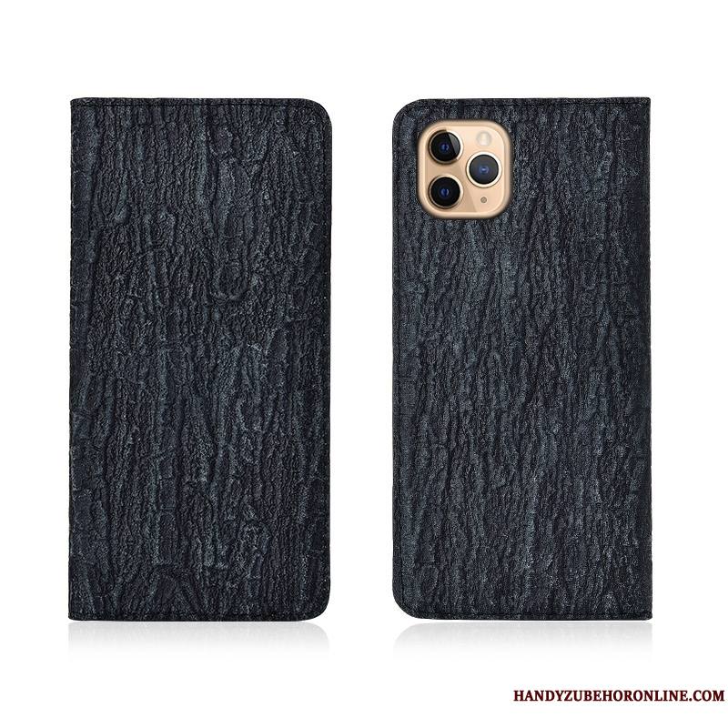 iPhone 11 Pro Max Protection Incassable Créatif Coque De Téléphone Étui Arbres Étui En Cuir