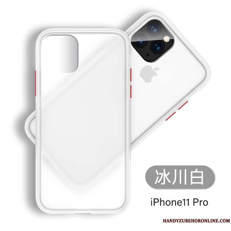 iPhone 11 Pro Max Très Mince Luxe Transparent Coque De Téléphone Délavé En Daim Silicone Tendance