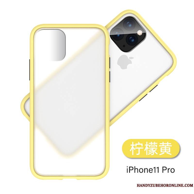 iPhone 11 Pro Max Très Mince Luxe Transparent Coque De Téléphone Délavé En Daim Silicone Tendance