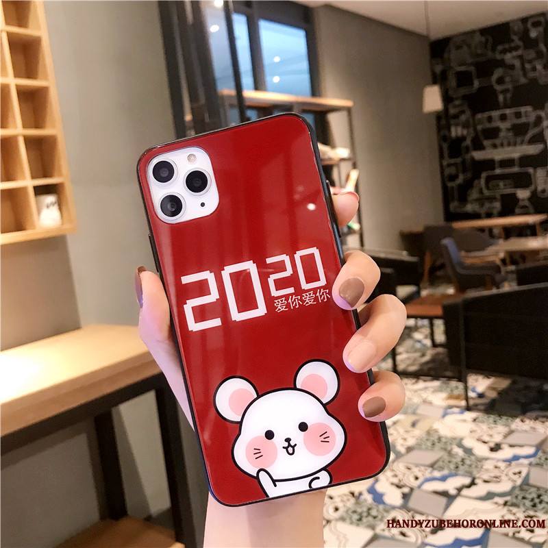 iPhone 11 Pro Max Étui Rouge Nouveau Incassable Coque De Téléphone Rat Difficile