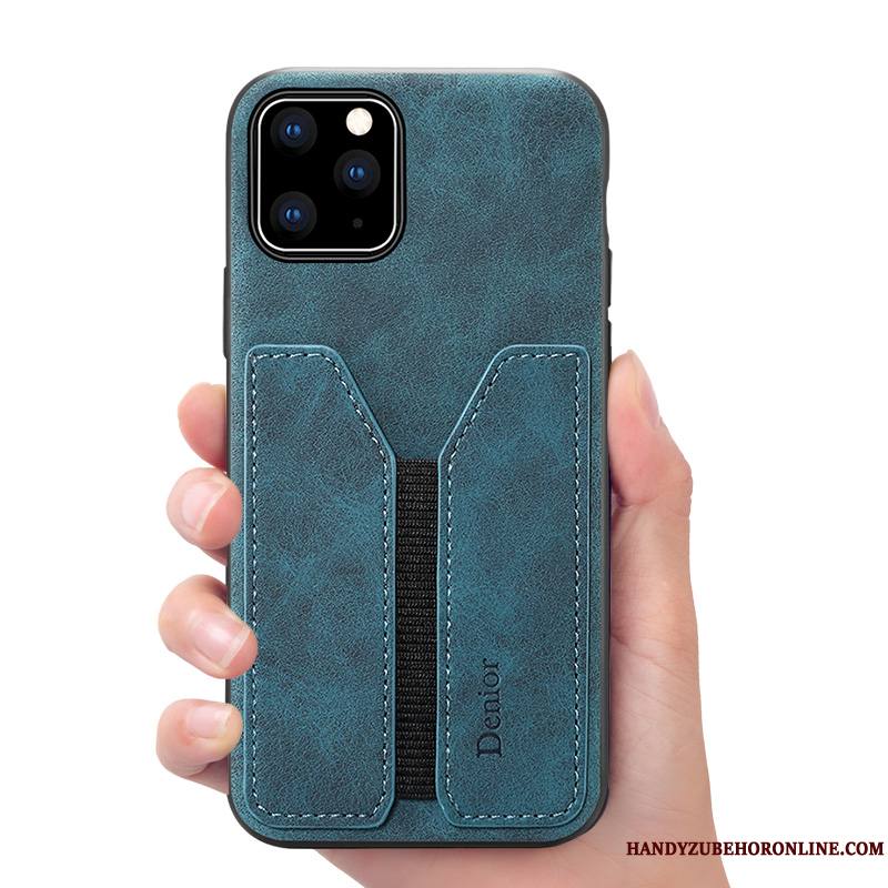 iPhone 11 Pro Nouveau Tout Compris Business Portefeuille Bleu Coque De Téléphone Étui En Cuir