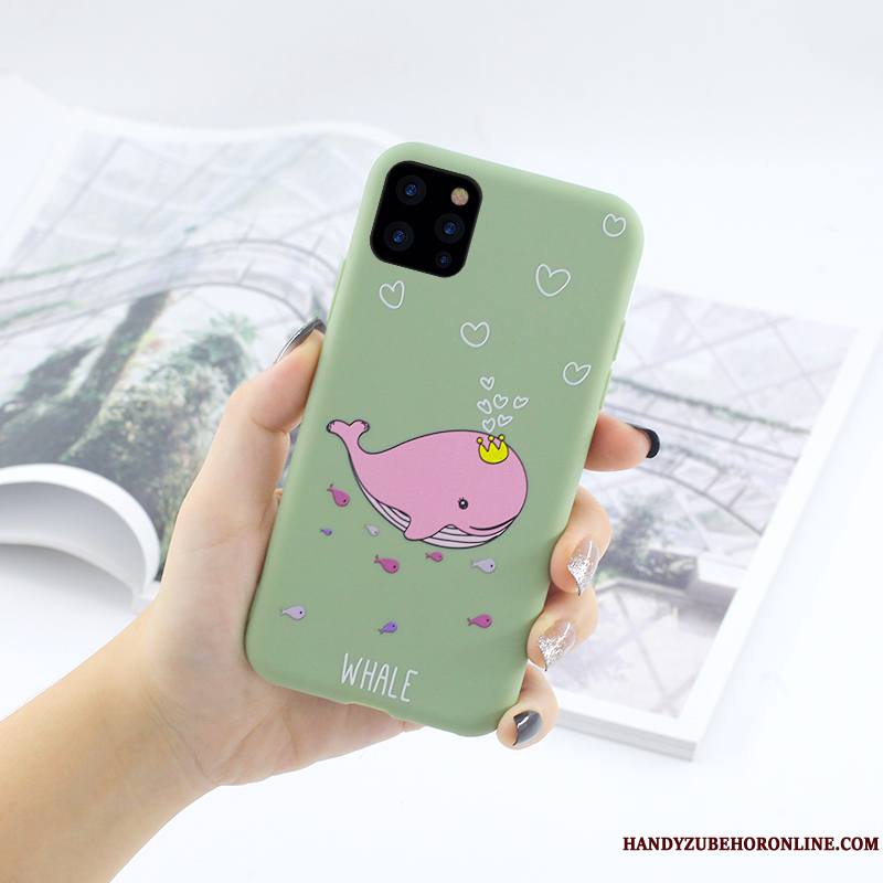 iPhone 11 Pro Tout Compris Vert Étui Incassable Fluide Doux Silicone Coque De Téléphone