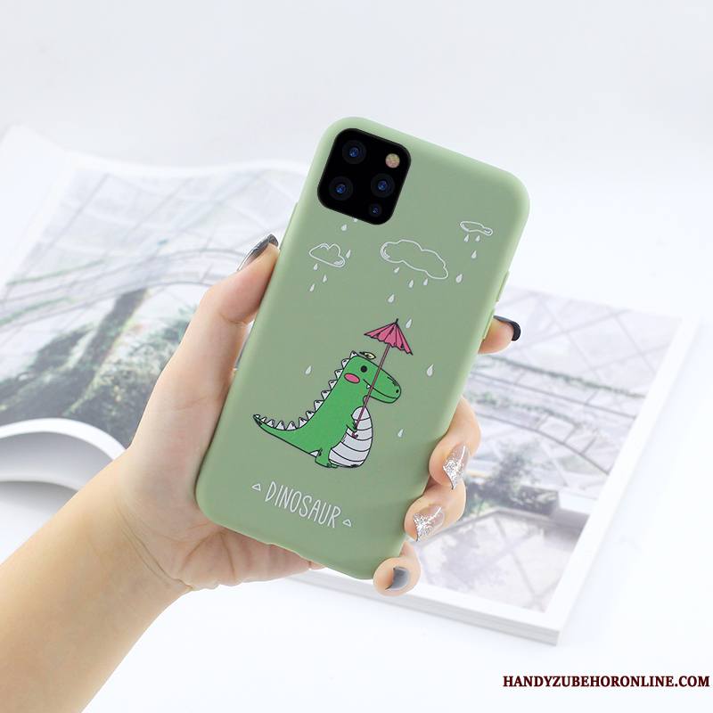 iPhone 11 Pro Tout Compris Vert Étui Incassable Fluide Doux Silicone Coque De Téléphone