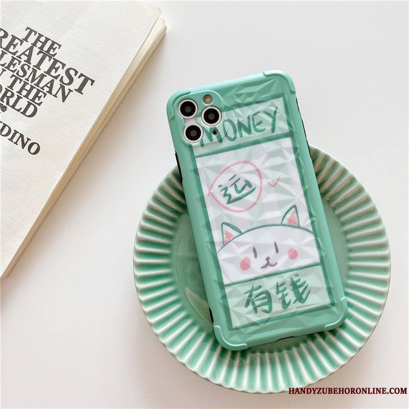 iPhone 11 Pro Vert Dessin Animé Coque De Téléphone Charmant