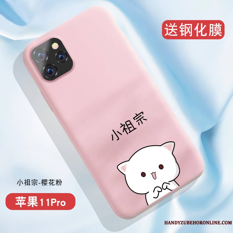 iPhone 11 Pro Étui Coque De Téléphone Violet Incassable Tout Compris Amoureux Fluide Doux