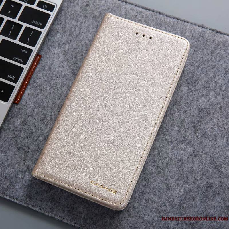 iPhone 11 Pro Étui En Cuir Housse Portefeuille Soie Mulberry Carte Coque De Téléphone Très Mince