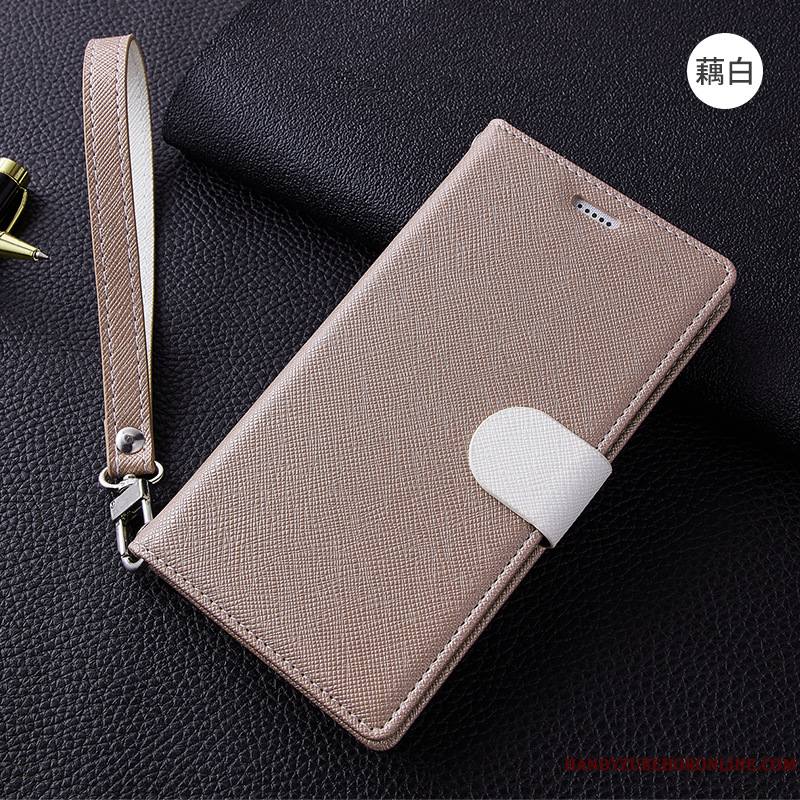 iPhone 11 Étui En Cuir Housse Téléphone Portable Modèle De Mot Rouge Protection Coque De Téléphone