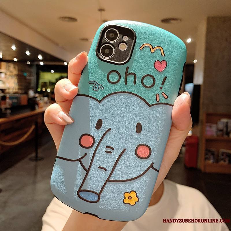 iPhone 12 Coque De Téléphone Gaufrage Marque De Tendance Personnalité Créatif Amoureux Tout Compris