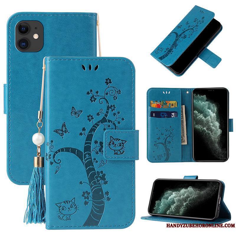 iPhone 12 Mini Clamshell Protection Fluide Doux Tout Compris Étui Bleu Coque