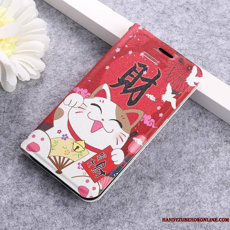 iPhone 12 Mini Coque Protection Étui En Cuir Net Rouge Dessin Animé Vert Tout Compris Tendance