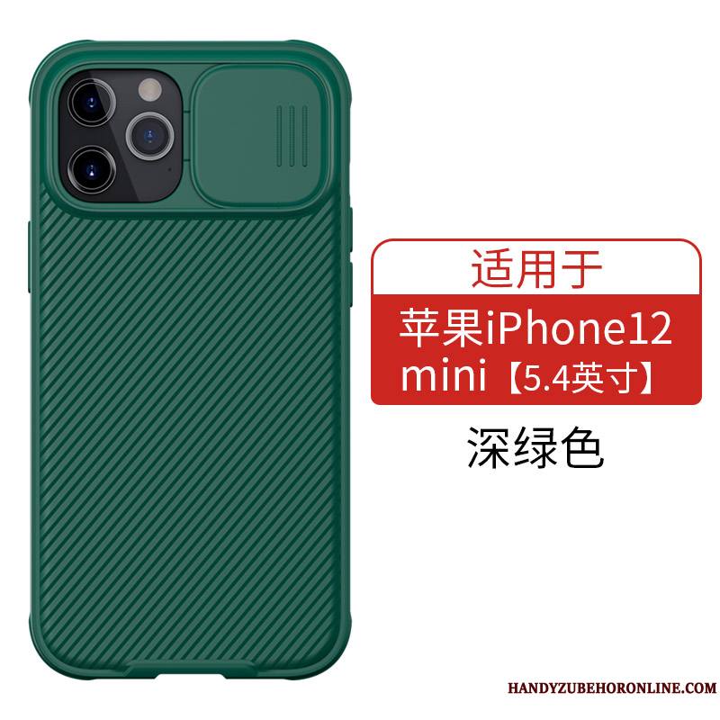 iPhone 12 Mini Marque De Tendance Coque De Téléphone Or Net Rouge Créatif Luxe Étui