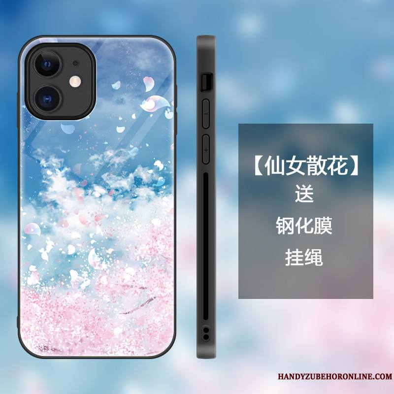 iPhone 12 Mini Mode Personnalité Sakura Coque De Téléphone Rose Protection Créatif