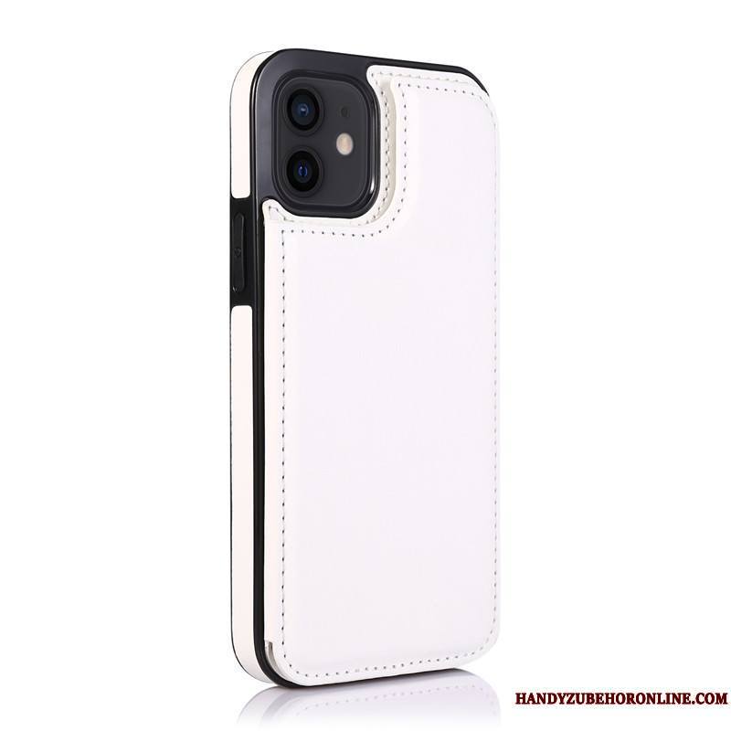 iPhone 12 Mini Noir Étui En Cuir Coque De Téléphone Tendance Carte