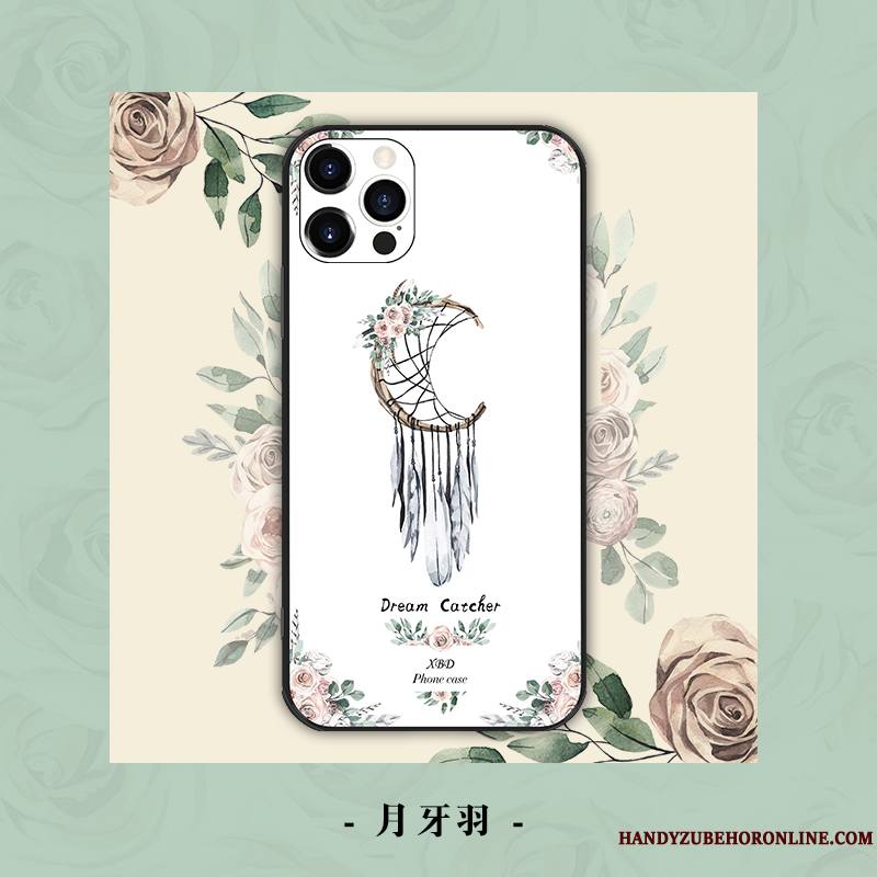 iPhone 12 Pro Coque De Téléphone Mesh Tout Compris Luxe Fleur Incassable Très Mince
