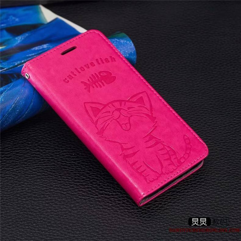 iPhone 12 Pro Max Coque Étui Téléphone Portable Carte Silicone Étui En Cuir Rose