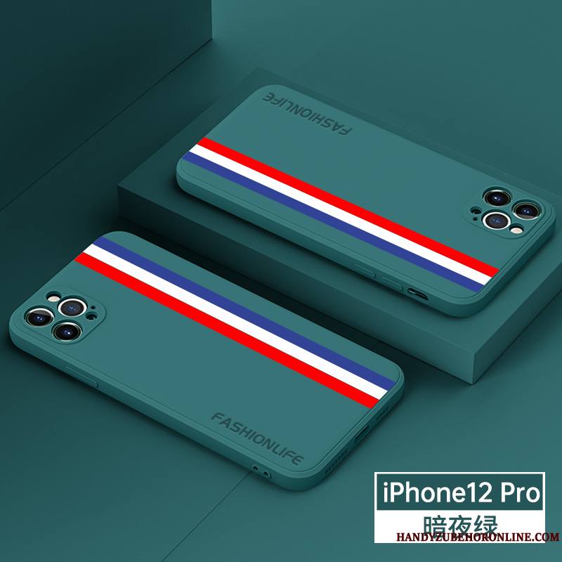 iPhone 12 Pro Protection Rayé Gris Silicone Incassable Coque Nouveau