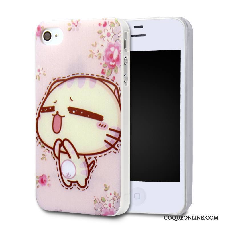 iPhone 4/4s Coque De Téléphone Blanc Dessin Animé Tout Compris Peinture Étui Difficile