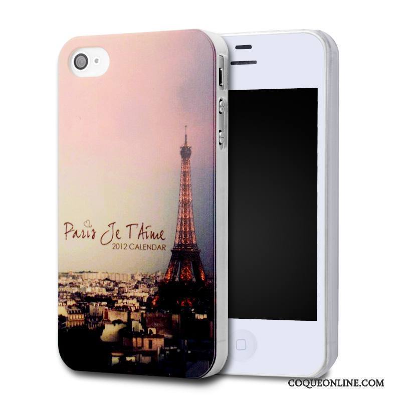 iPhone 4/4s Coque De Téléphone Blanc Dessin Animé Tout Compris Peinture Étui Difficile