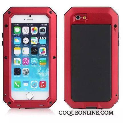 iPhone 4/4s Coque De Téléphone Incassable Métal Nouveau Trois Défenses Border Rouge