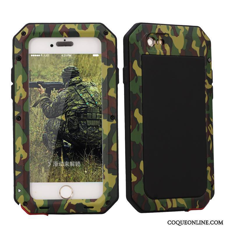iPhone 4/4s Coque De Téléphone Incassable Métal Nouveau Trois Défenses Border Rouge