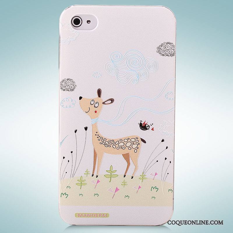 iPhone 4/4s Coque De Téléphone Peinture Étui Gaufrage Protection Dimensionnel Dessin Animé