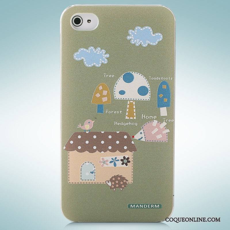 iPhone 4/4s Coque De Téléphone Peinture Étui Gaufrage Protection Dimensionnel Dessin Animé