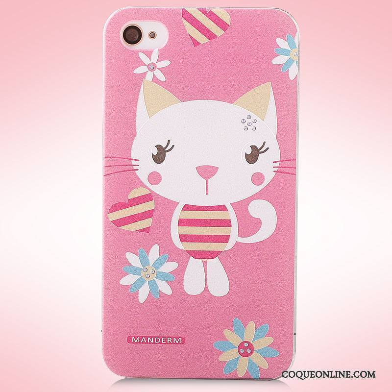 iPhone 4/4s Coque De Téléphone Peinture Étui Gaufrage Protection Dimensionnel Dessin Animé