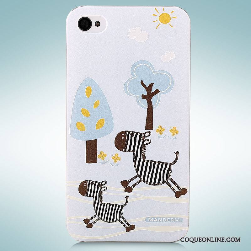 iPhone 4/4s Coque De Téléphone Peinture Étui Gaufrage Protection Dimensionnel Dessin Animé