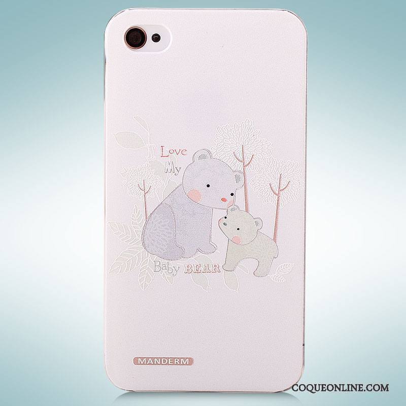 iPhone 4/4s Coque De Téléphone Peinture Étui Gaufrage Protection Dimensionnel Dessin Animé