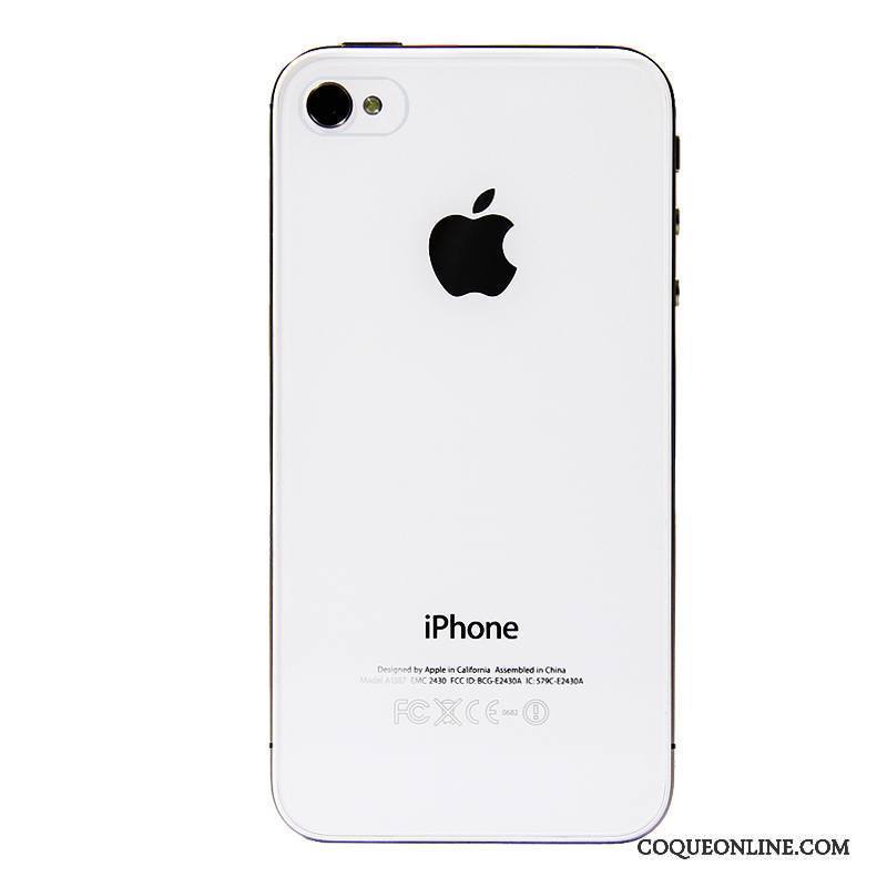 iPhone 4/4s Coque Fluide Doux Vert Étui Tout Compris Dessin Animé Transparent