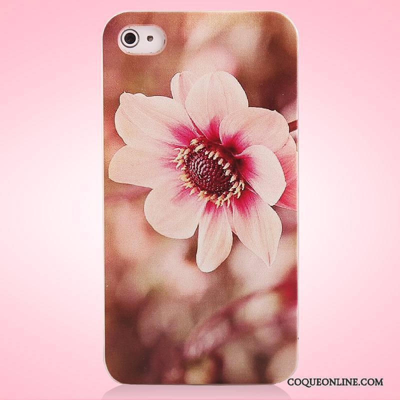 iPhone 4/4s Coque Rose Tendance Dessin Animé Étui Protection De Téléphone