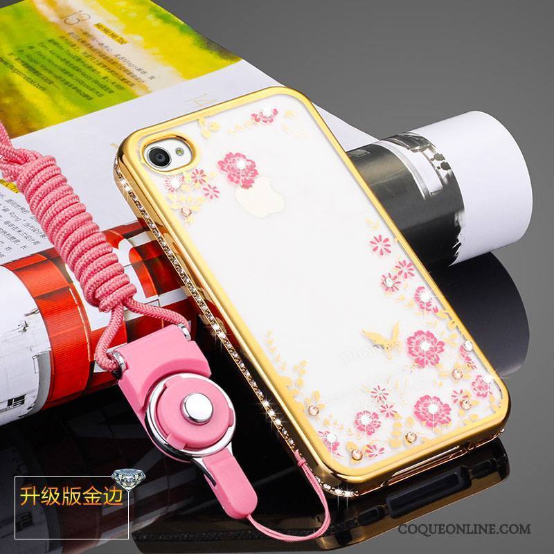 iPhone 4/4s Incassable Protection Ornements Suspendus Coque De Téléphone Fluide Doux Tout Compris