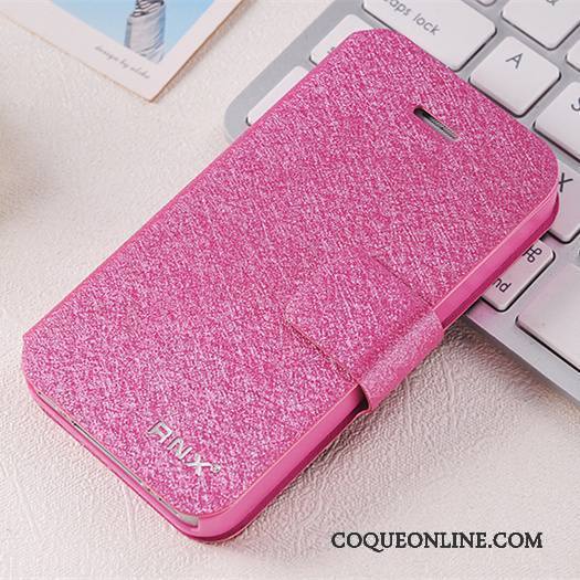 iPhone 4/4s Incassable Étui En Cuir Personnalité Coque De Téléphone Protection Clamshell Or Rose