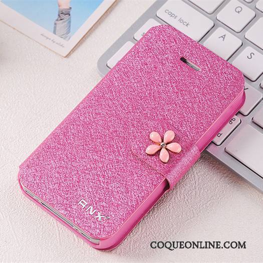 iPhone 4/4s Incassable Étui En Cuir Personnalité Coque De Téléphone Protection Clamshell Or Rose