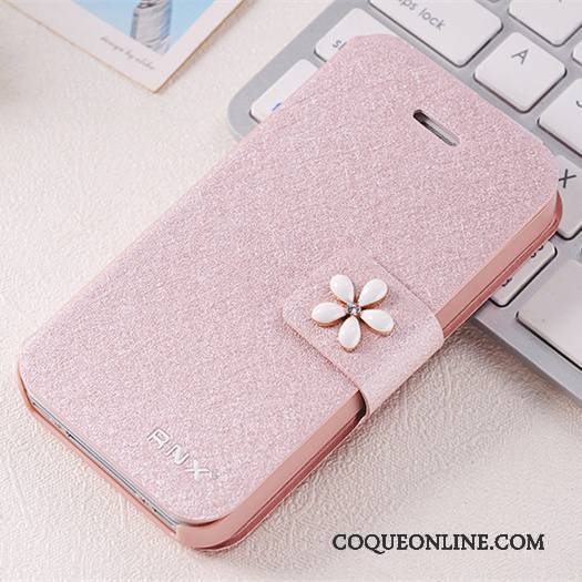 iPhone 4/4s Incassable Étui En Cuir Personnalité Coque De Téléphone Protection Clamshell Or Rose