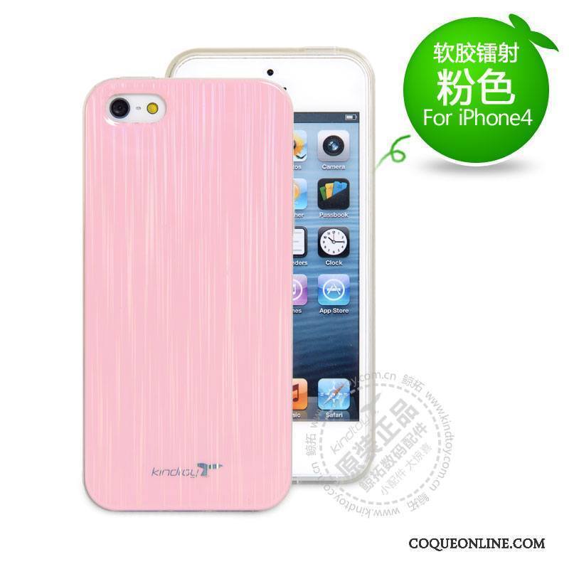 iPhone 4/4s Multicolore Coque Téléphone Portable Bleu Étui Silicone Protection