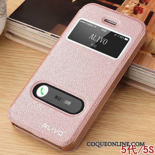 iPhone 4/4s Or Rose Clamshell Incassable Coque De Téléphone Protection Étui Étui En Cuir