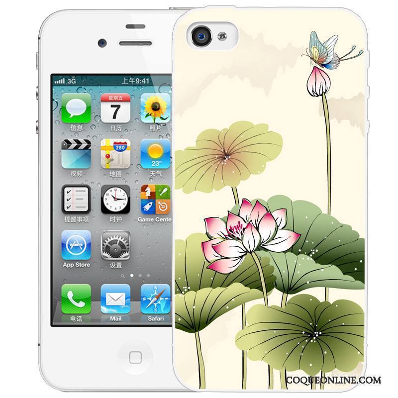 iPhone 4/4s Peinture Coque Gaufrage De Téléphone Étui Dessin Animé Protection