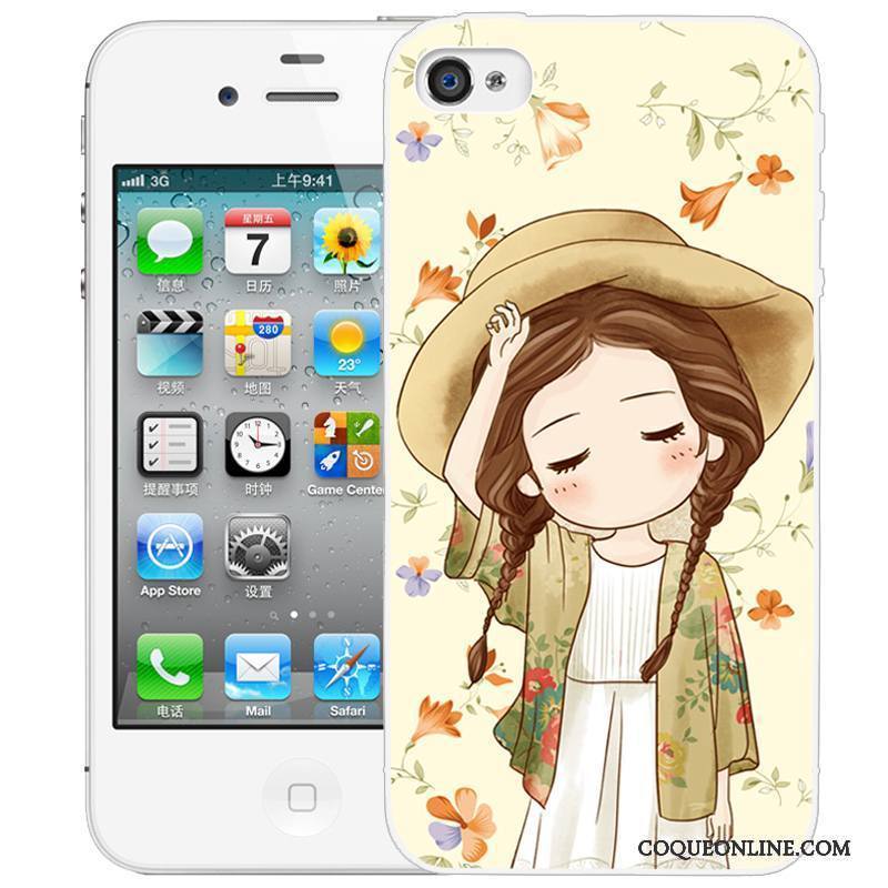 iPhone 4/4s Peinture Coque Gaufrage De Téléphone Étui Dessin Animé Protection