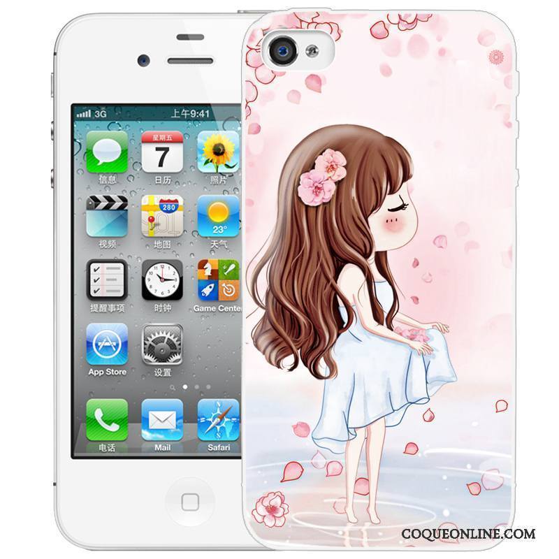 iPhone 4/4s Peinture Coque Gaufrage De Téléphone Étui Dessin Animé Protection