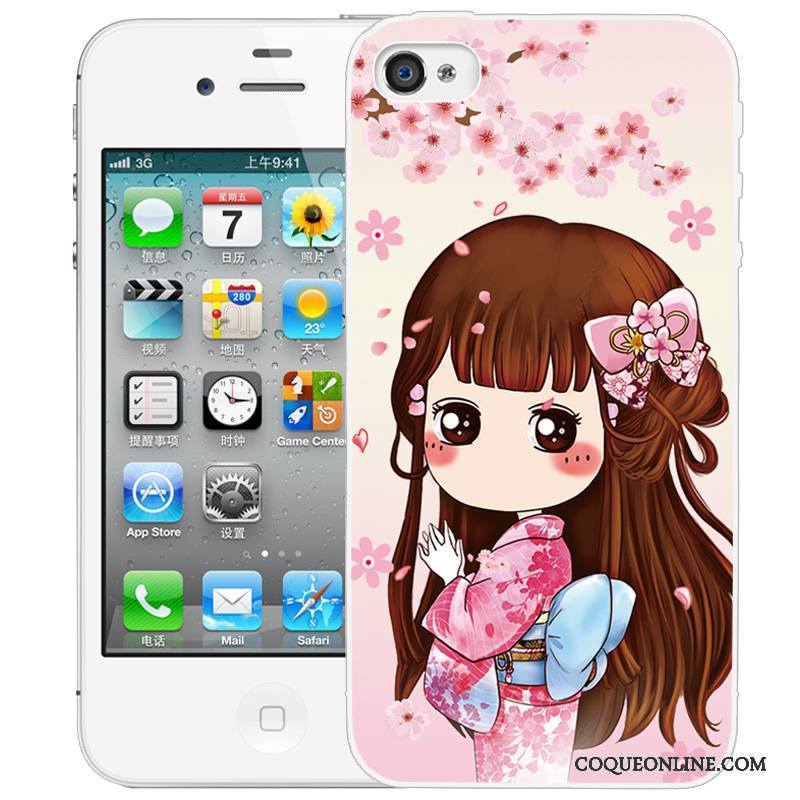 iPhone 4/4s Peinture Coque Gaufrage De Téléphone Étui Dessin Animé Protection