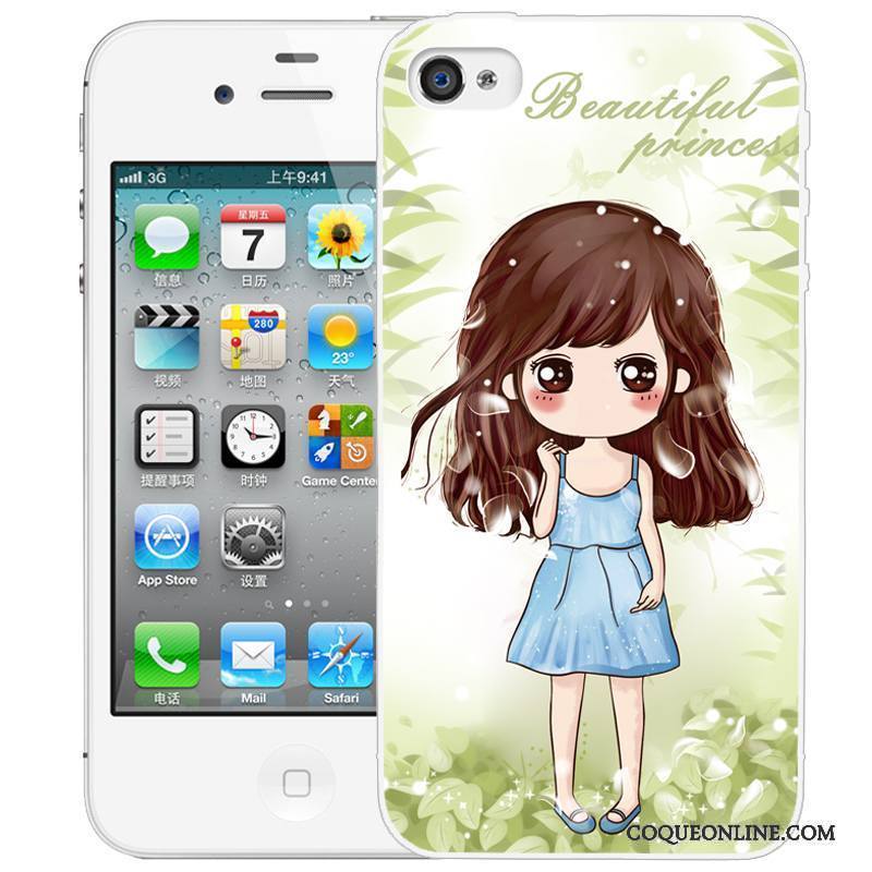 iPhone 4/4s Peinture Coque Gaufrage De Téléphone Étui Dessin Animé Protection